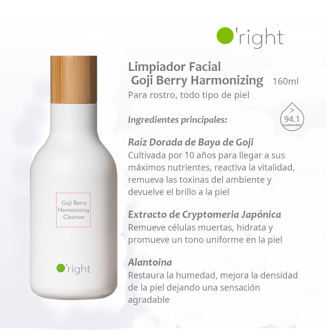 GOJI BERRY HARMONIZING CLEANSER 160ML Limpiador Facial
