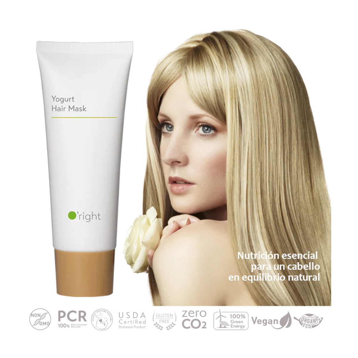 YOGURT HAIR MASK 100ML Mascarilla para cabello seco y/o dañado