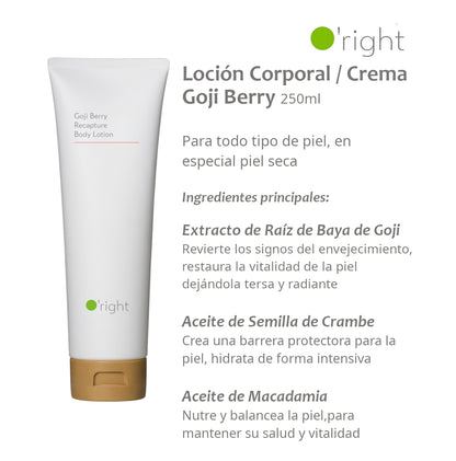 GOJI BERRY BODY 250ML Crema / Loción Corporal