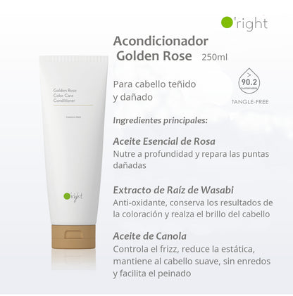 GOLDEN ROSE COLOR CARE ACONDICIONADOR 250ML Para cabello teñido