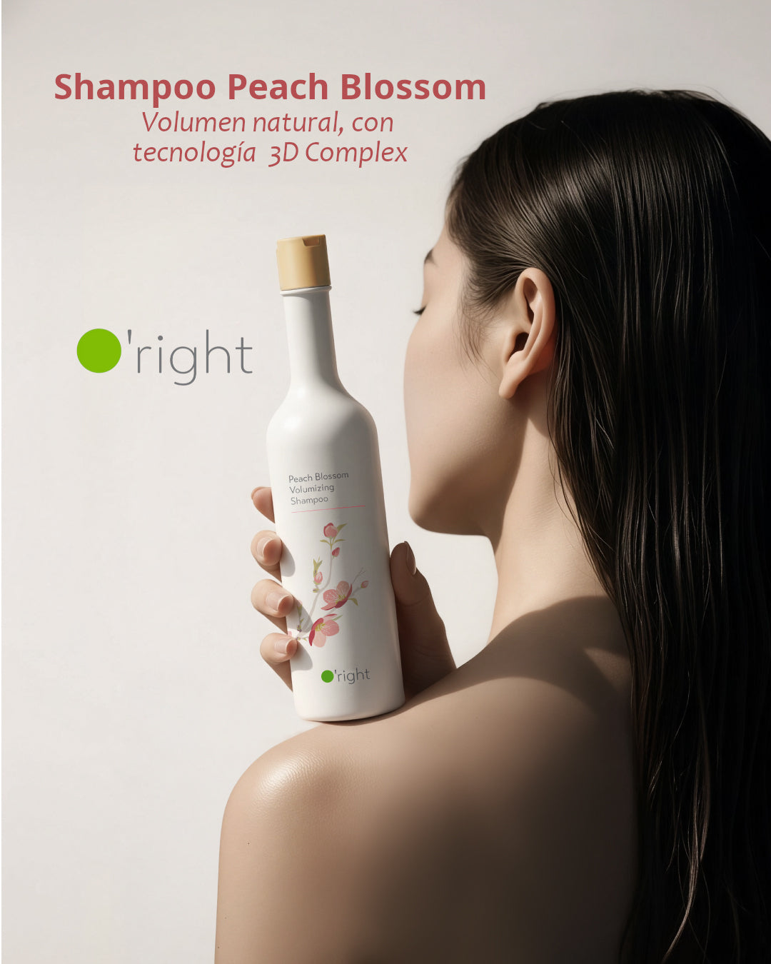 PEACH BLOSSOM VOLUMIZING SHAMPOO 400ML Para cabello delgado