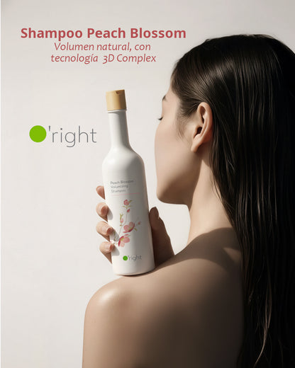 PEACH BLOSSOM VOLUMIZING SHAMPOO 400ML Para cabello delgado