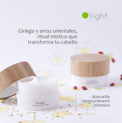 GINKGO HAIR MASK 100ML Mascarilla cabello muy dañado y procesado